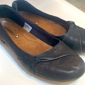 Merrell black leather ballet flats 8 Size